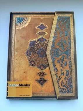 Paperblanks Lined Journal — Ornate Brown & Teal Cover New Never Used